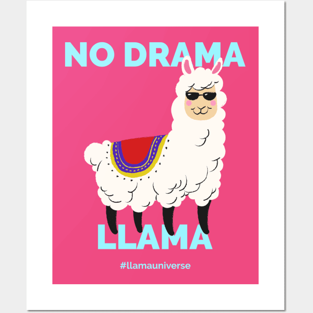 No Drama Llama Wall Art by Tip Top Tee's